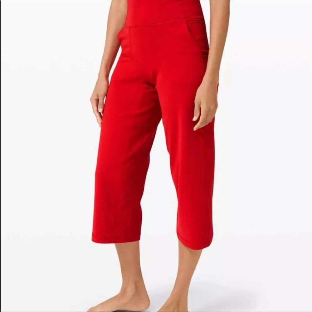 lululemon athletica Red Wide Leg Pants